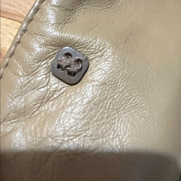 Vintage Tan and Brown Leather Blazer - Picture 14 of 14